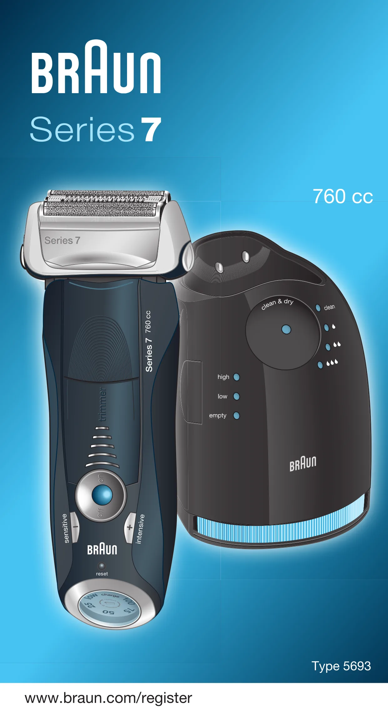 Первая страница инструкции Браун 760cc