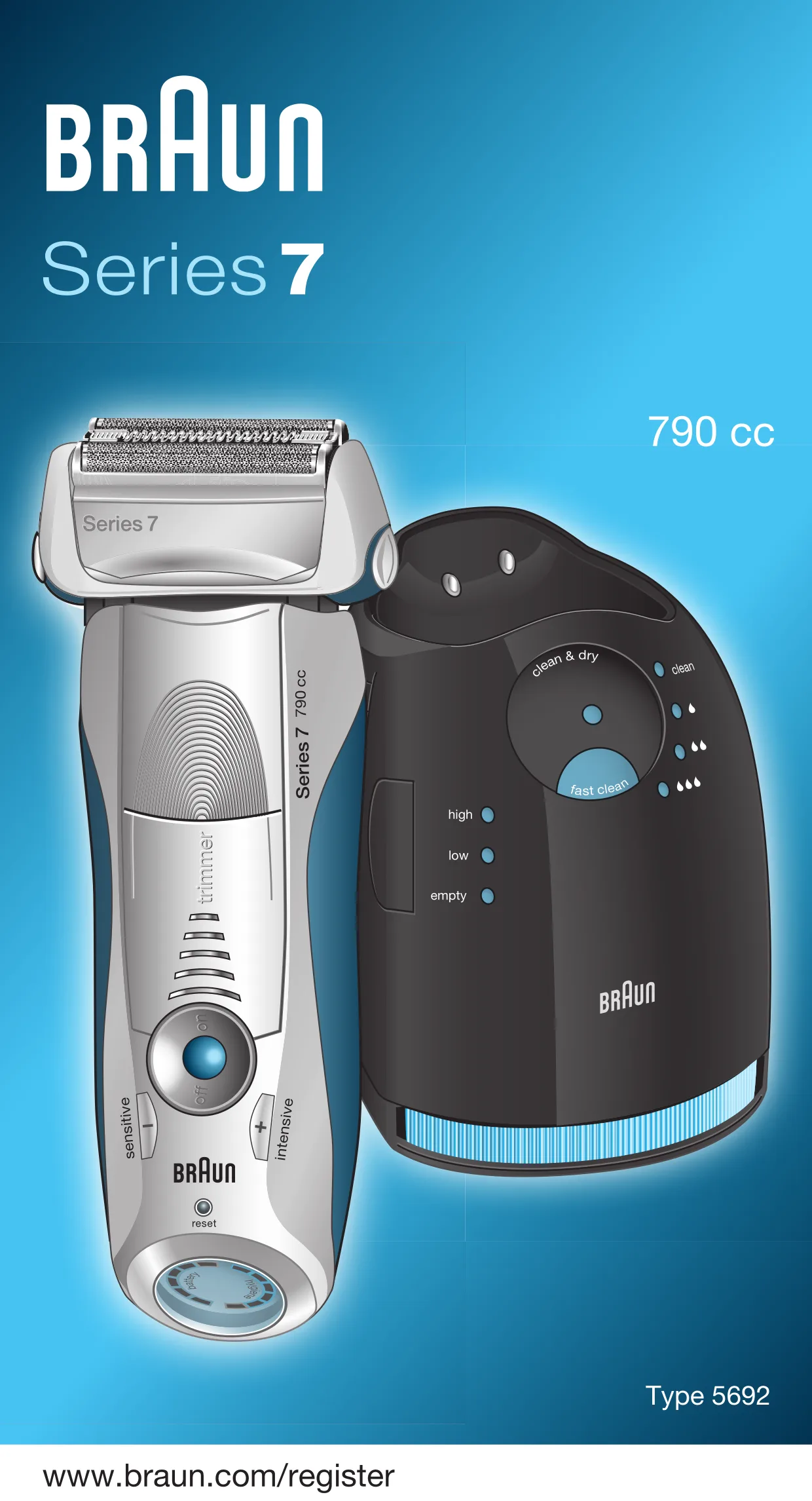 Первая страница инструкции Браун 790cc Boss