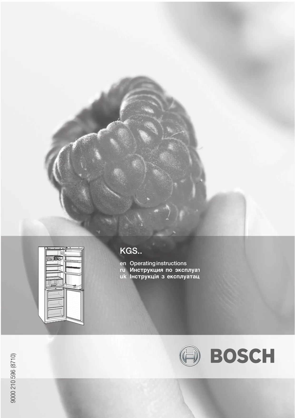 Первая страница инструкции Bosch KGS3220GB/02