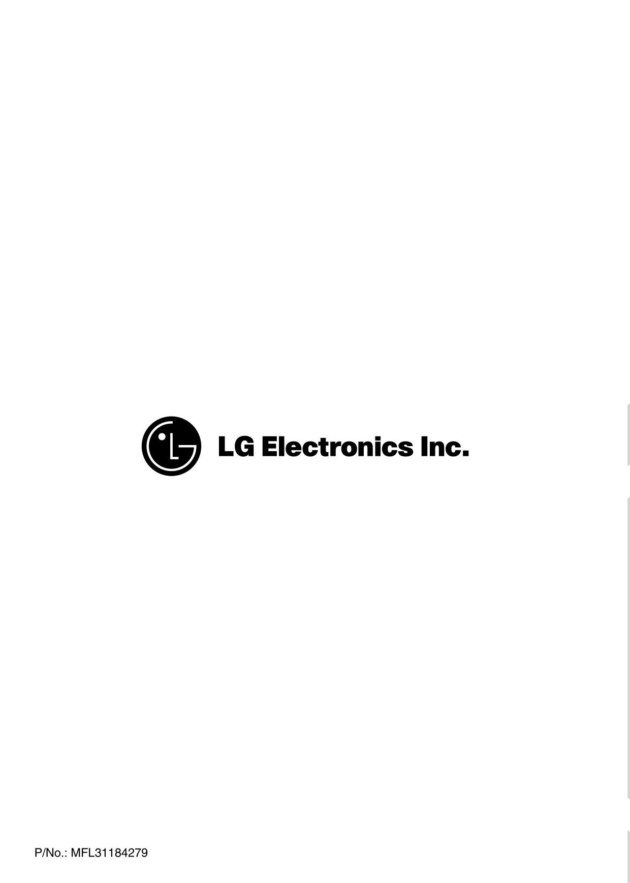Первая страница инструкции LG WD-10405NDK