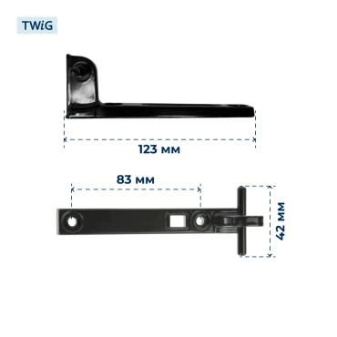 Петля двери холодильника Bosch 619654, кронштейн